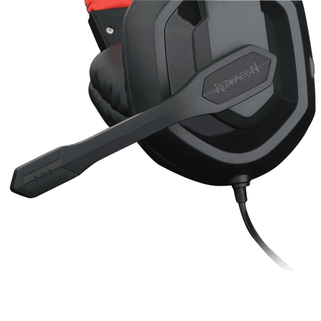 Redragon H120 Ares Gaming Headset, Stereo 3.5mm Audio Jack, Connector for Phone Included, 1.8 Meter Cable, Volume Scroller on Earbud, High Sensitivity Microphone