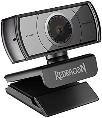 Redragon GW900 APEX 1080P-30FPS Auto Focus Webcam - Built-in Dual Microphone