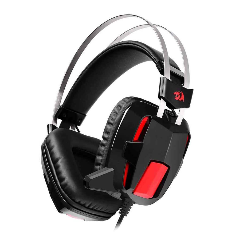 Redragon H201 Lagopasmutus Stereo Gaming Headset for PS4, Xbox One，PC and Smartphones, Over Ear Noise Reduction Gaming Headphone with Mic, Bass Surround, Universal 3.5mm