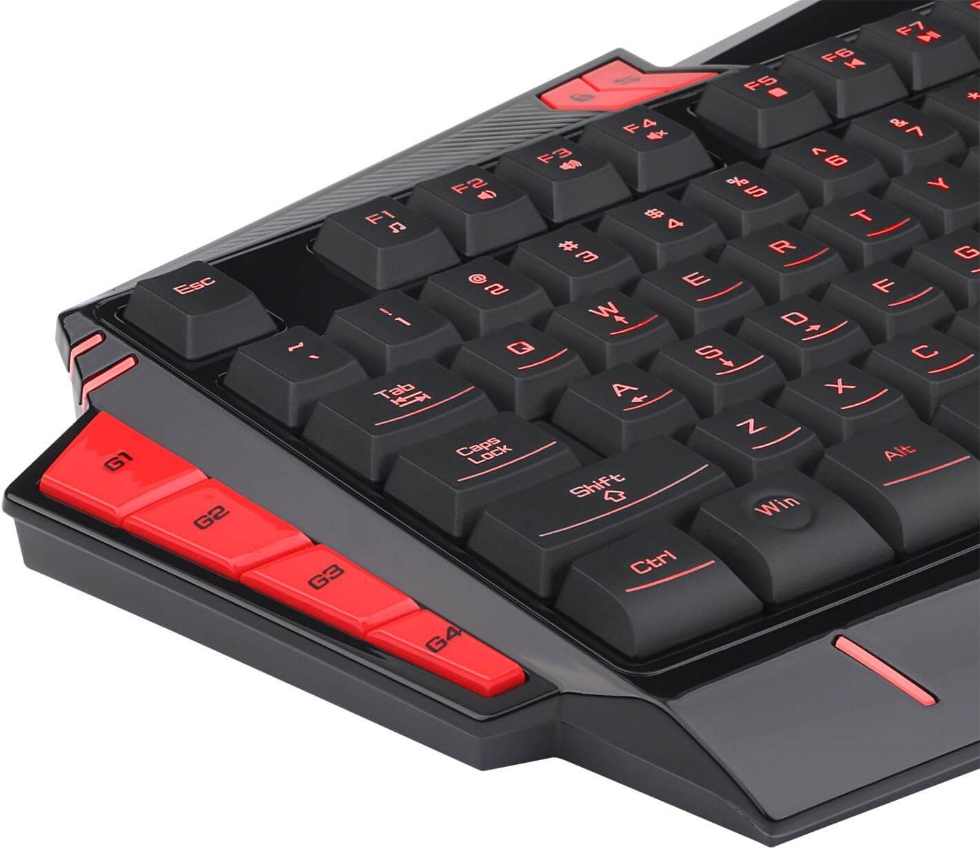 Redragon K501-2 Asura USB Gaming Keyboard, 7 Color Backlight Illumination, 116 Standard Keys, 8 Programmable Macro Keys