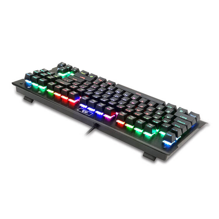 Redragon K561 Vishnu Mechanical Gaming Keyboard, Anti-ghosting 87 Keys, RGB Backlit, Wired Compact Keyboard with Clicky Blue Switches for Laptop, Windows, PC Games