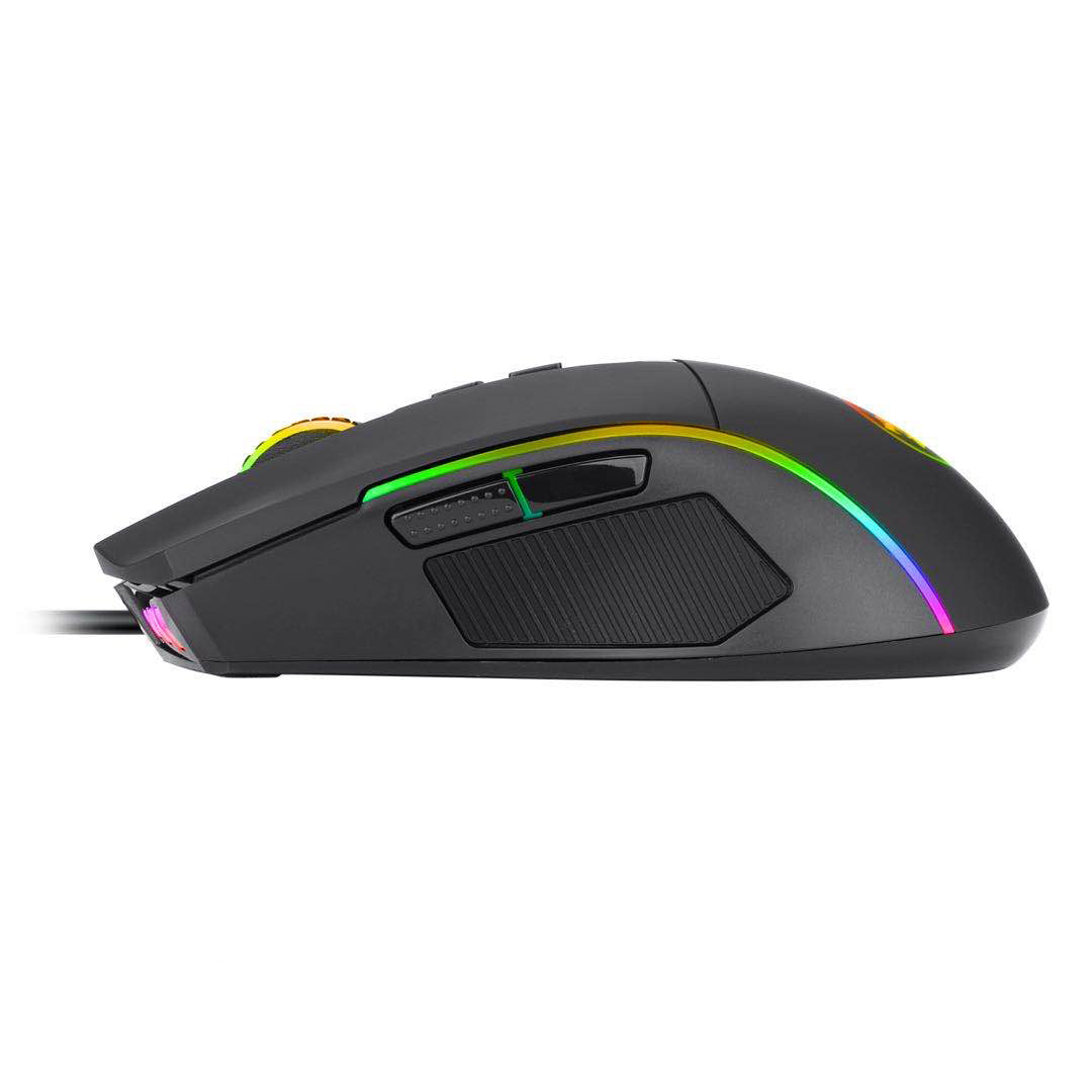 Redragon M721 Lonewolf 2 Pro Gaming Mouse, Wired Mouse RGB Lighting, 10 Programmable Buttons, 32,000 DPI Adjustable, Comfortable Grip Ergonomic Optical PC Computer Gaming Mouse with Fire Button