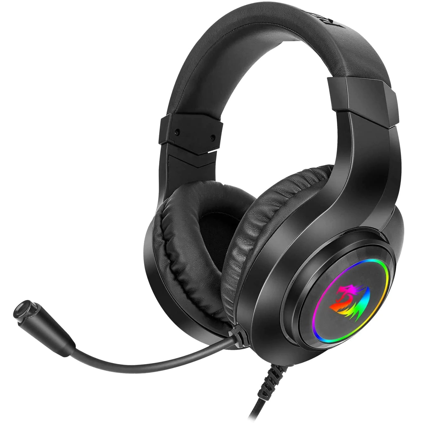 Redragon Hylas H260 RGB Gaming Headset with Microphone, Wired, Compatible with PS4, PS5, PC and Laptops Black