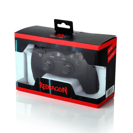 Redragon G808 Harrow Gamepad, PC Game Controller, Joystick with Dual Vibration, for Windows PC, PS3, Playstation, Android, Xbox 360 Black-Wireless