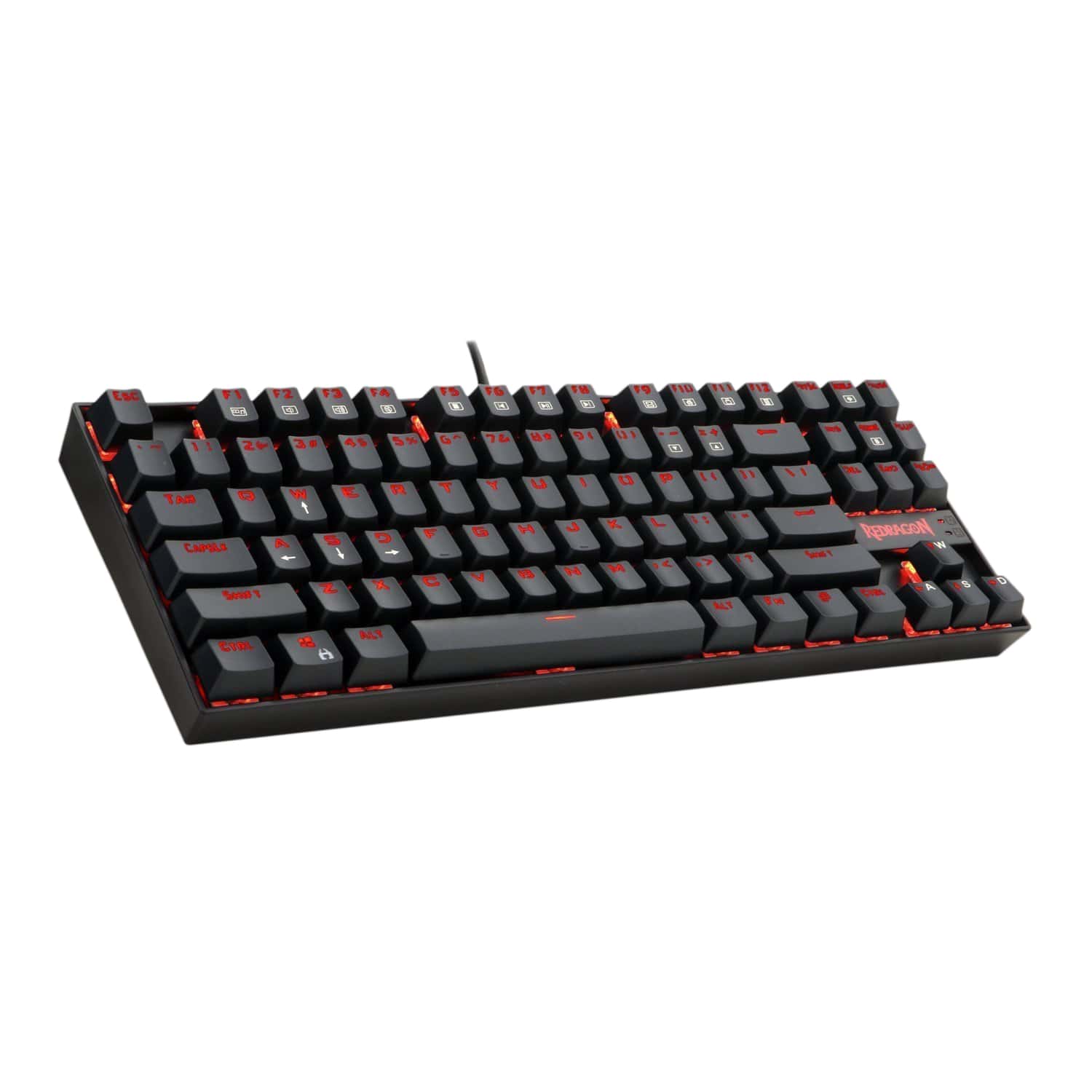 Redragon K552 Kumara RED Backlit, Compact 87-keys, Space Saving Design, Mechanical Gaming Keyboard