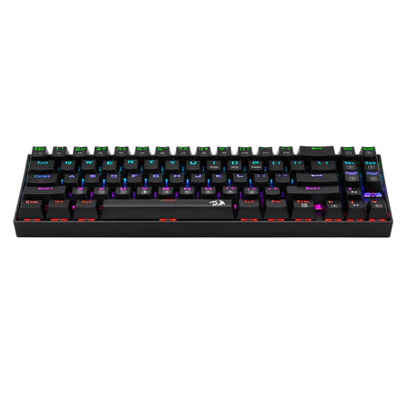 Redragon K599-KRS Deimos Wired/Wireless Mechanical Gaming Keyboard 60% Compact Tenkeyless RGB Backlit Computer Keyboard for Windows PC Gamers 70 Key Red Switch – Black