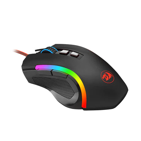 Redragon M607 Griffin Wired USB Gaming Mouse with 7 Programmable Buttons / 7200 DPI / RGB Lighting for Windows/Mac PC