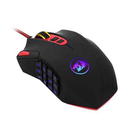 Redragon M901-1 Perdition-2 with AVAGO Sensor, 19 Buttons, 8 Weights, 16 Million Colors Backlit, 5 Memory Modes, Pro MMO & FPS Gaming Mouse
