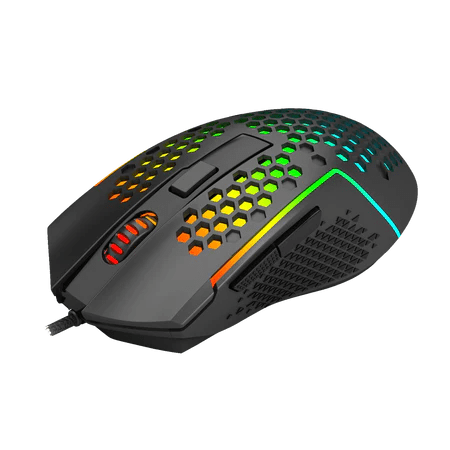 Redragon M987-K Reaping Light Weight Honeycomb Gaming Mouse RGB BACKLIT Wired 6 Buttons Programmable For Windows