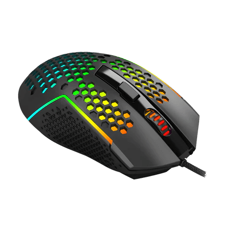 Redragon M987-K Reaping Light Weight Honeycomb Gaming Mouse RGB BACKLIT Wired 6 Buttons Programmable For Windows