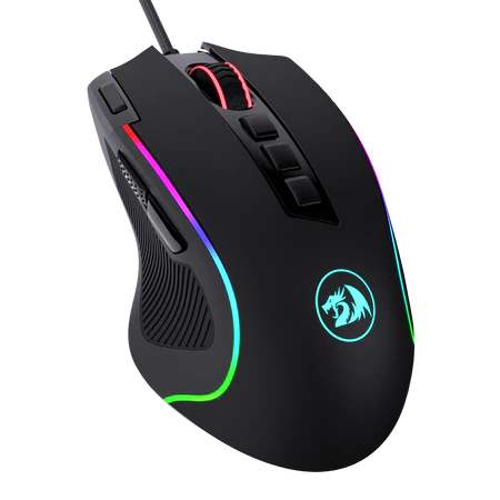 Redragon M612 Predator RGB Gaming Mouse, 11 Programmable Buttons & 5 Backlit Modes, Software Supports DIY Keybinds Rapid Fire Button