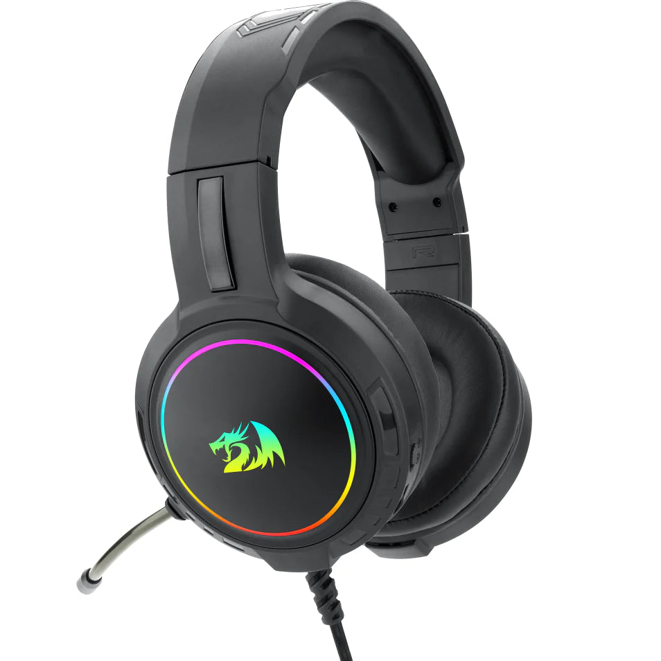 Redragon H270 RGB Gaming Headset with Microphone, Wired, Compatible with PS4, PS5, PC and Laptops Black
