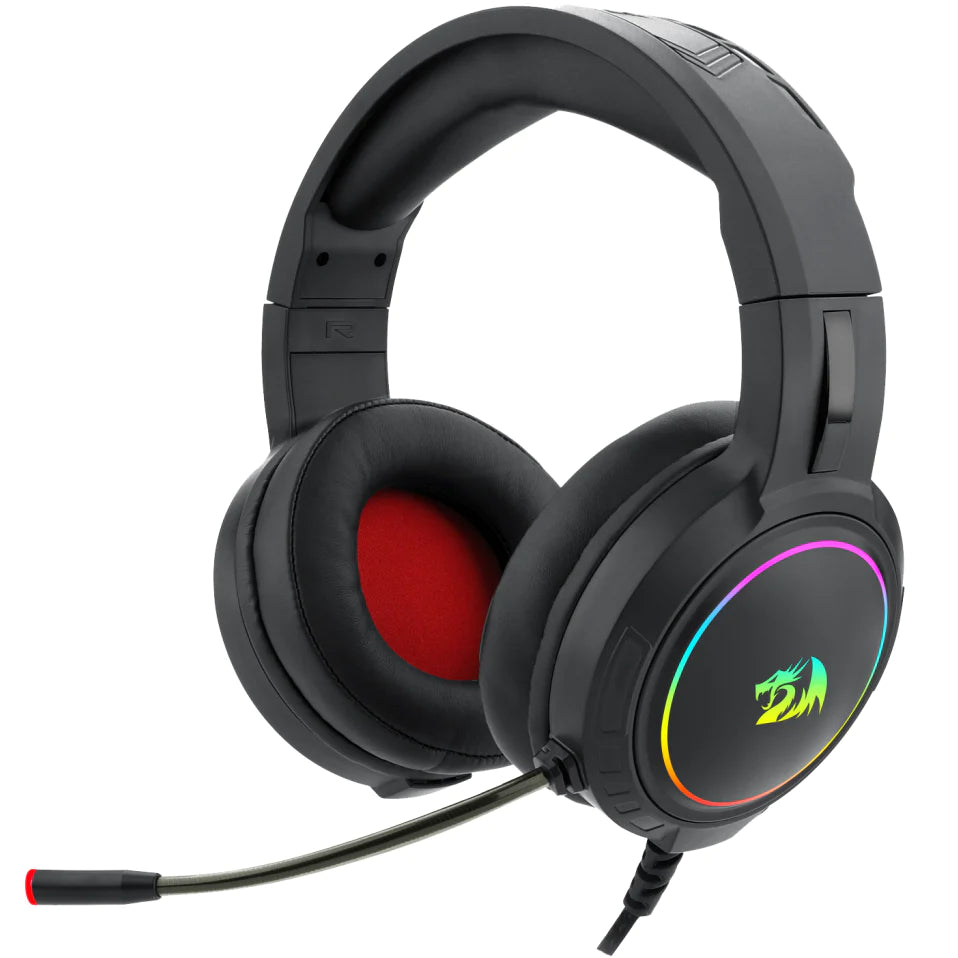 Redragon H270 RGB Gaming Headset with Microphone, Wired, Compatible with PS4, PS5, PC and Laptops Black